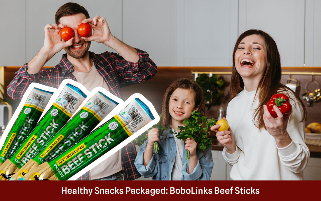 Healthy Snacks Packaged: BoboLinks Beef Sticks for Families & Growing Kids